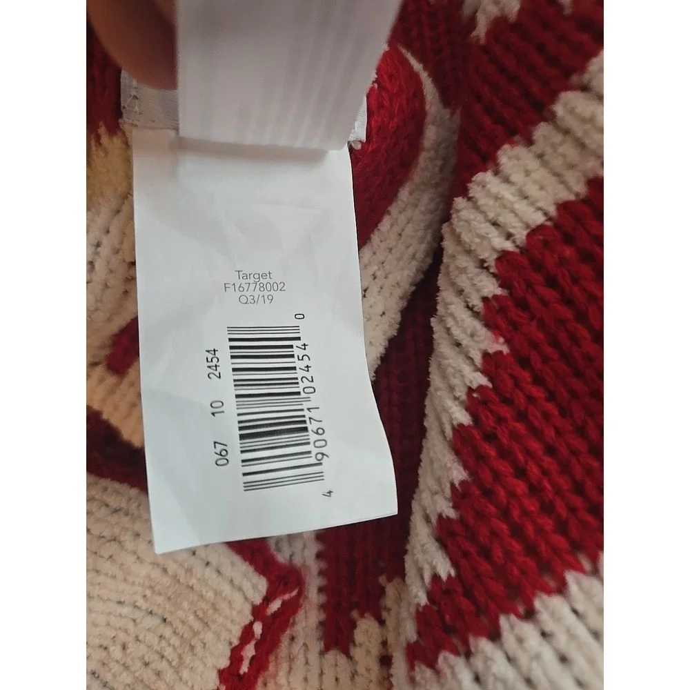 Woven Throw Blanket Christmas White Red Snowflakes Soft Winter THRESHOLD‎ 50x60